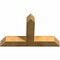 Ekena Millwork Portland Rough Sawn Timber Gable Bracket, Western Red Cedar, 48"W x 30"H x 6"D x 6"F, 15/12 Pitch GBW048X30X0606POR00RWR - alternate 4